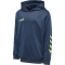 hummel Promo Poly Hoodie Kinder dark denim/lime punch 164