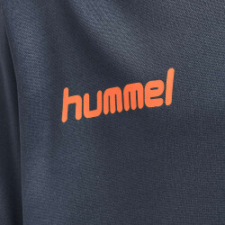 hummel Promo Poly Hoodie Kinder ombre blue/nasturtium 116
