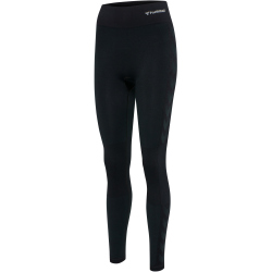 hummel hmlCLEA Seamless Mid-Waist Leggings Damen black melange L