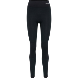 hummel hmlCLEA Seamless Mid-Waist Leggings Damen black melange L