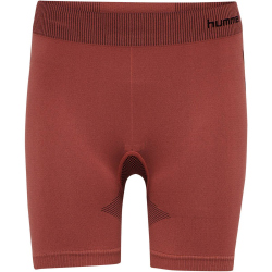 hummel First Seamless kurze Tights Damen marsala XS/S