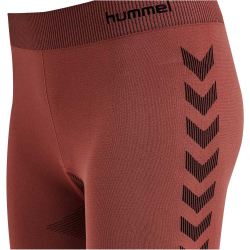 hummel First Seamless kurze Tights Damen marsala XS/S