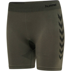 hummel First Seamless kurze Tights Damen grape leaf XL/XXL