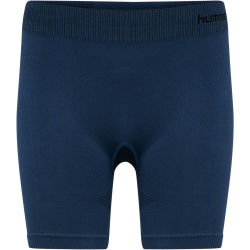 hummel First Seamless kurze Tights Damen dark denim XS/S