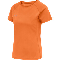 newline Core Laufshirt kurzarm Damen orange tiger XS