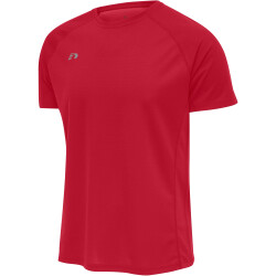 newline Core Laufshirt kurzarm Kinder tango red 128