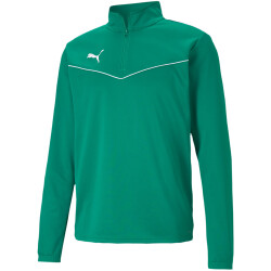PUMA teamRISE 1/4-Zip Top pepper green/puma white S
