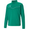 PUMA teamRISE 1/4-Zip Top pepper green/puma white M