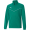 PUMA teamRISE 1/4-Zip Top Kinder 05 - pepper green/puma white 128