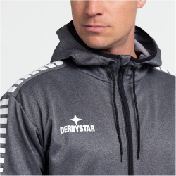 DERBYSTAR Primo Kapuzenjacke grau/schwarz 116/128