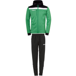 uhlsport Offense 23 Multi Anzug mit Kapuze gr&uuml;n/schwarz/wei&szlig; M