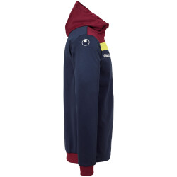 uhlsport Offense 23 Multi Anzug mit Kapuze marine/bordeaux/fluo gelb 116