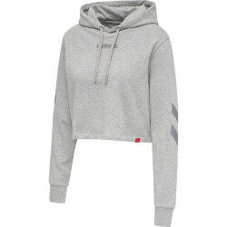 hummel hmlLEGACY Cropped Hoodie Damen grey melange XS