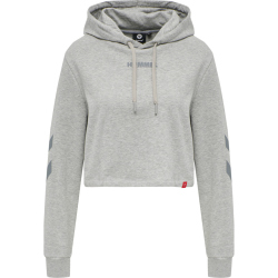hummel hmlLEGACY Cropped Hoodie Damen grey melange M