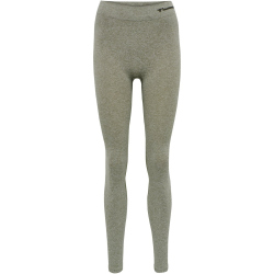 hummel hmlCI Seamless Mid Waist Tights Damen vetiver melange XS