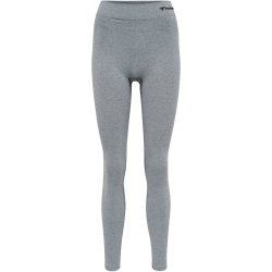 hummel hmlCI Seamless Mid Waist Tights Damen grey melange XS