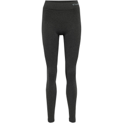 hummel hmlCI Seamless Mid Waist Tights Damen black melange L