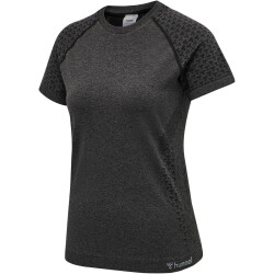 hummel hmlCI Seamless Trainingsshirt Damen black melange XS