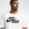 NIKE Sportswear JUST DO IT T-Shirt Herren 100 - white/black XL