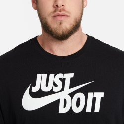 NIKE Sportswear JUST DO IT T-Shirt Herren 011 - black/white M
