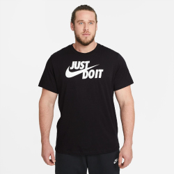 NIKE Sportswear JUST DO IT T-Shirt Herren 011 - black/white M