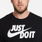 NIKE Sportswear JUST DO IT T-Shirt Herren 011 - black/white M