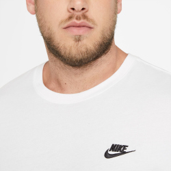 NIKE Sportswear Freizeit T-Shirt Herren 101 - white/black XL