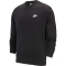 NIKE Sportswear French Terry Crew Pullover Herren black/white XS