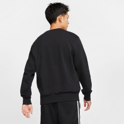 NIKE Sportswear French Terry Crew Pullover Herren black/white XL