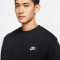 NIKE Sportswear French Terry Crew Pullover Herren black/white XL