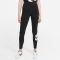 NIKE Sportswear Essential Leggings Damen 010 - black/white XXS