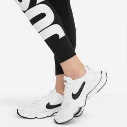 NIKE Sportswear Essential High-Rise Leggings Damen black/white XS