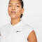NIKECourt Victory Damen Tennis Poloshirt white/black L