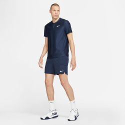NIKECourt Dri-FIT Advantage Tennis Polo Herren obsidian/obsidian/white S