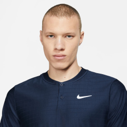 NIKECourt Dri-FIT Advantage Tennis Polo Herren obsidian/obsidian/white S