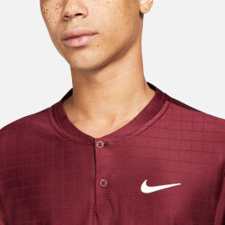 NIKECourt Dri-FIT Advantage Tennis Polo Herren dark beetroot/dark beetroot/wh S
