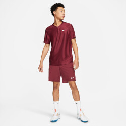 NIKECourt Dri-FIT Advantage Tennis Polo Herren dark beetroot/dark beetroot/wh S