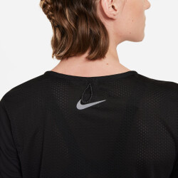 NIKE Miler Run Division Laufshirt Damen black/particle grey/reflective S