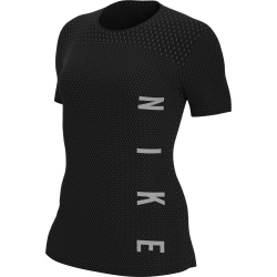 NIKE Miler Run Division Laufshirt Damen black/particle grey/reflective S