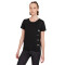 NIKE Miler Run Division Laufshirt Damen black/particle grey/reflective S