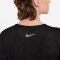 NIKE Miler Run Division Laufshirt Damen black/particle grey/reflective S