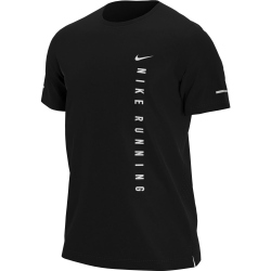 NIKE Miler Run Division Laufshirt Herren black/black/reflective silv S