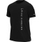 NIKE Miler Run Division Laufshirt Herren black/black/reflective silv S