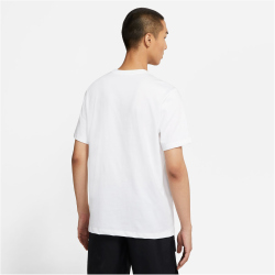 NIKE Sportswear Swoosh T-Shirt Herren white/black XXL