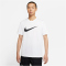 NIKE Sportswear Swoosh T-Shirt Herren white/black XXL
