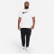 NIKE Sportswear Swoosh T-Shirt Herren white/black XXL
