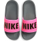 NIKE Offcourt Slides Badelatschen Damen pink blast/black-dark grey-pin 36.5