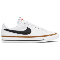 NIKE Court Legacy Sneaker Jungen white/black-desert ochre-gum l 36