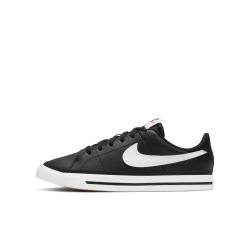 NIKE Court Legacy Sneaker Jungen black/white-gum light brown 38