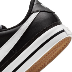 NIKE Court Legacy Sneaker Jungen black/white-gum light brown 38